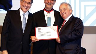 Tadeu Carneiro da CBMM recebeu o título de Industrial do Ano na cerimônia da Fiemg