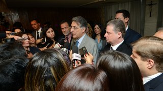 Em coletiva, o governador reafirmou a atuação dos parlamentares na ALMG