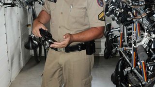 Sargento Roberto Alexandre Chaúl, coordenador das equipes da Bike Patrulha da Polícia de Guardas